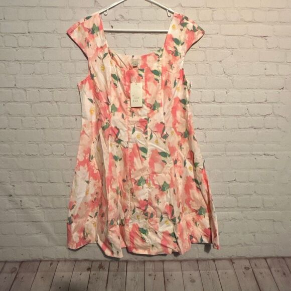 A New Day Women’s Floral Fit & Flare Dress – Size 12 - Picture 1 of 3
